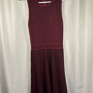 41 Hawthorn Burgundy Maxi Sweater Dress size Medium Layer holiday party